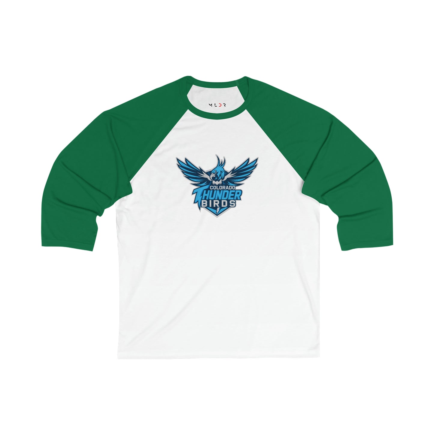 Colorado Thunderbirds Unisex 3\4 Sleeve Baseball Tee