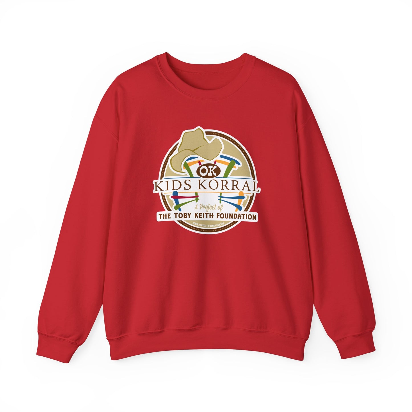 OK Kids Korral, Drone Race to FundRaise™ Unisex Heavy Blend™ Crewneck Sweatshirt