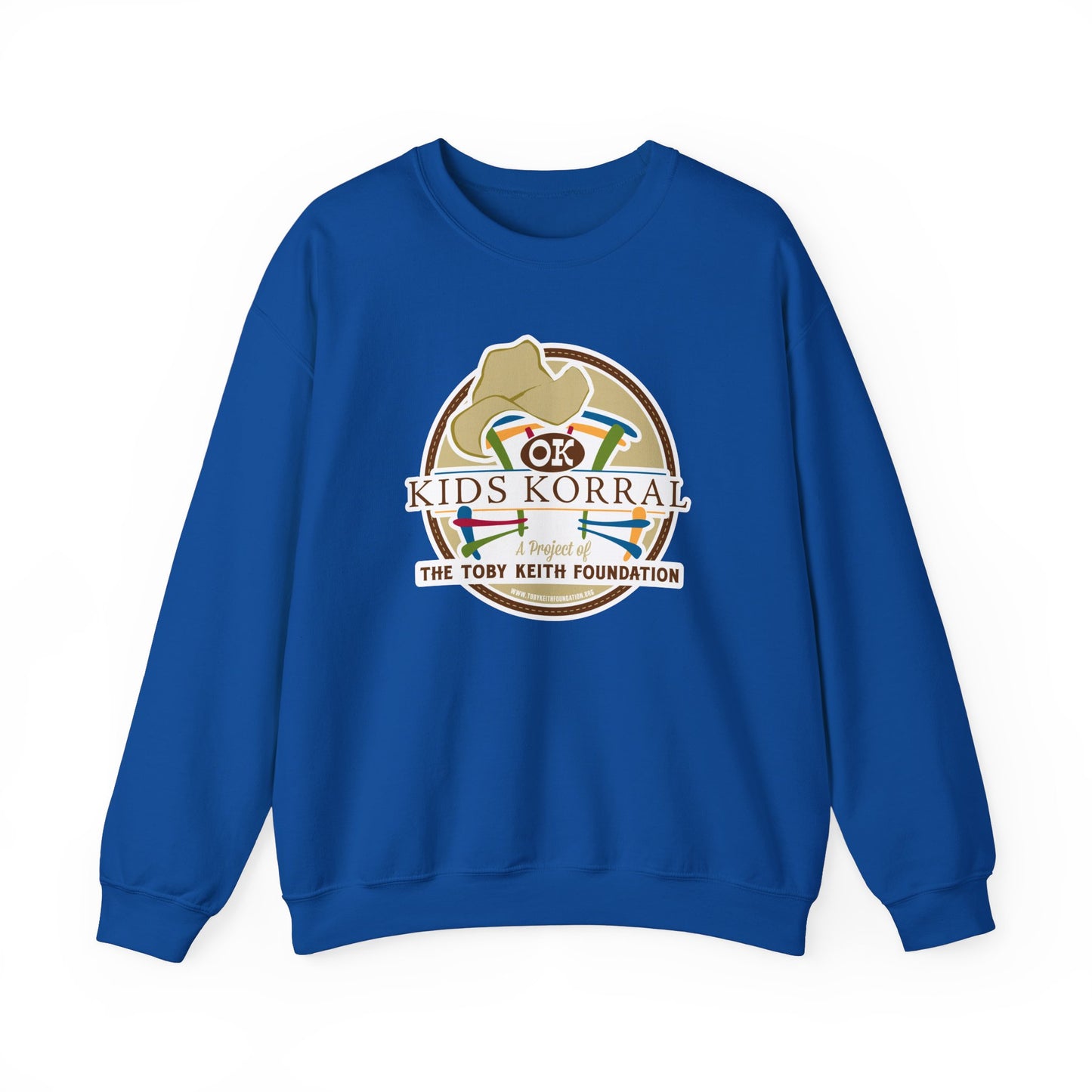 OK Kids Korral, Drone Race to FundRaise™ Unisex Heavy Blend™ Crewneck Sweatshirt