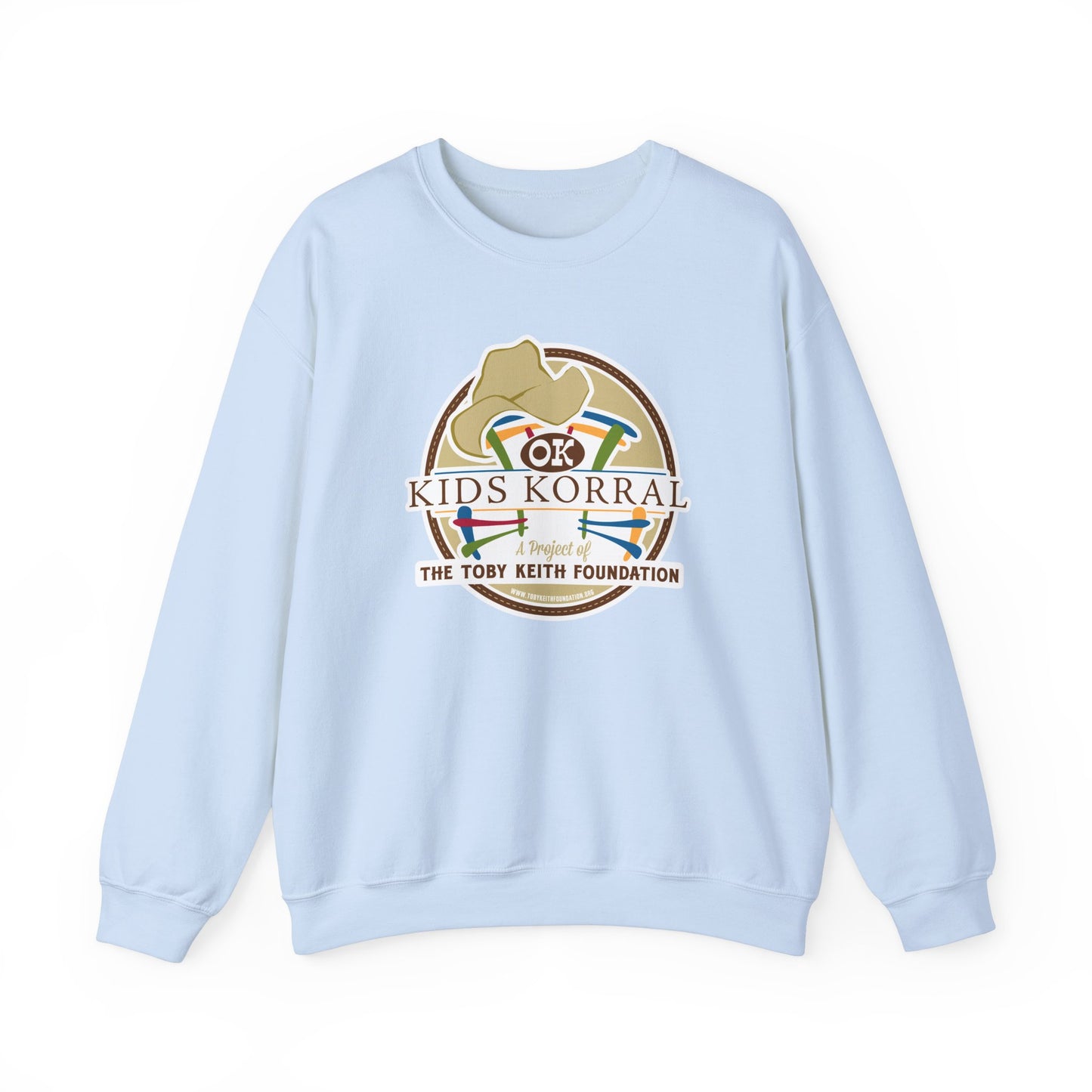 OK Kids Korral, Drone Race to FundRaise™ Unisex Heavy Blend™ Crewneck Sweatshirt