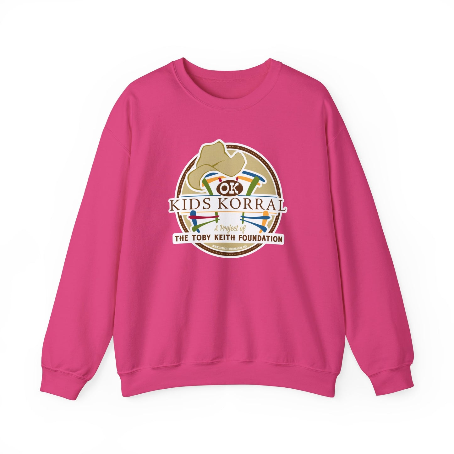 OK Kids Korral, Drone Race to FundRaise™ Unisex Heavy Blend™ Crewneck Sweatshirt