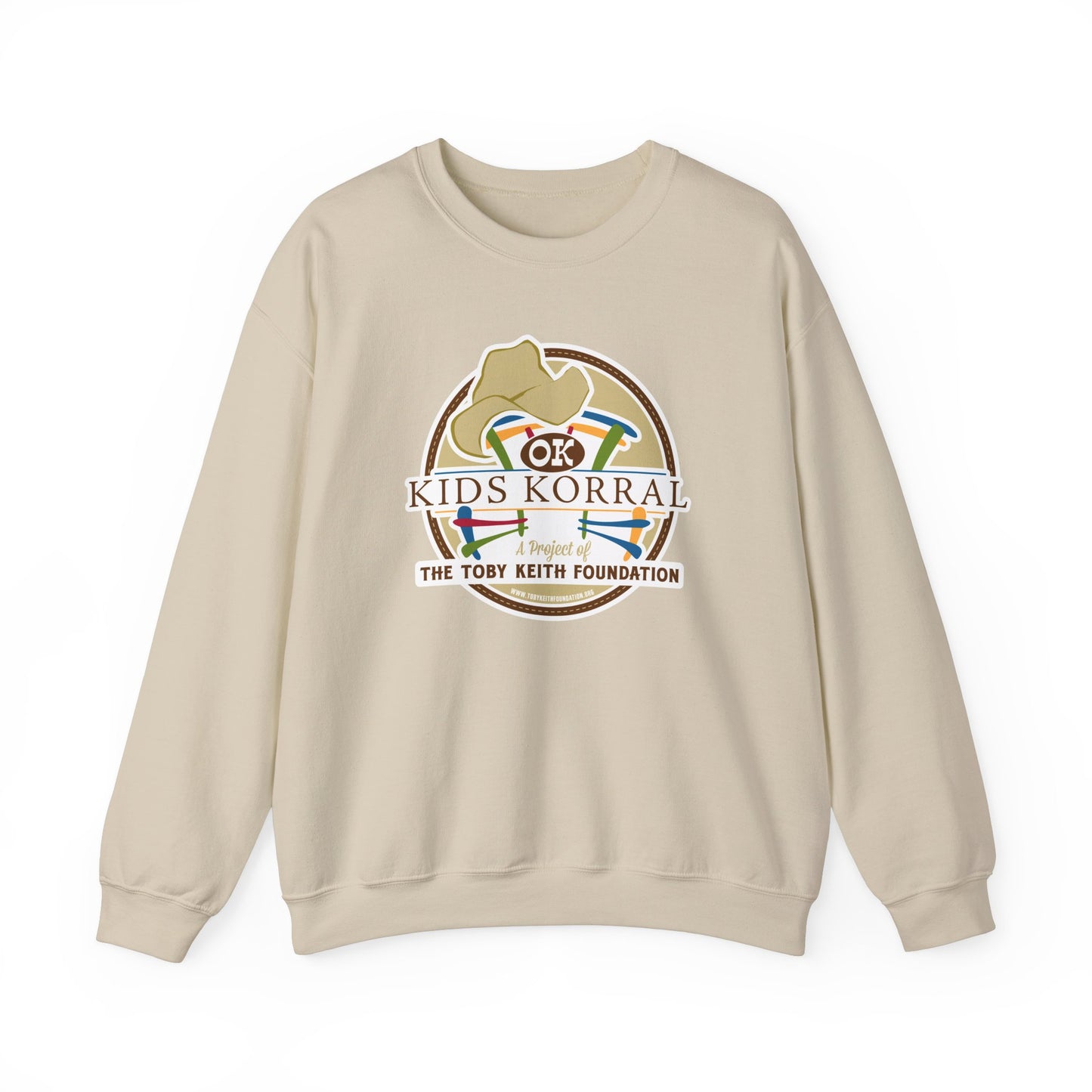 OK Kids Korral, Drone Race to FundRaise™ Unisex Heavy Blend™ Crewneck Sweatshirt