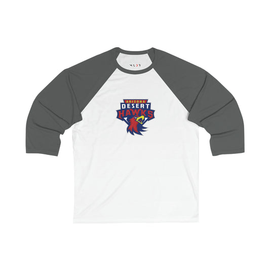 Arizona Desert Hawks Unisex 3\4 Sleeve Baseball Tee