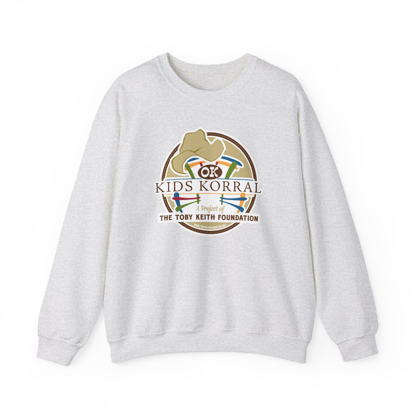 OK Kids Korral, Drone Race to FundRaise™ Unisex Heavy Blend™ Crewneck Sweatshirt