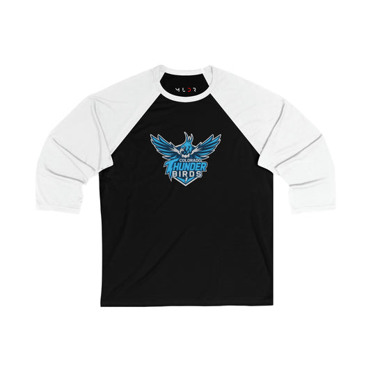 Colorado Thunderbirds Unisex 3\4 Sleeve Baseball Tee