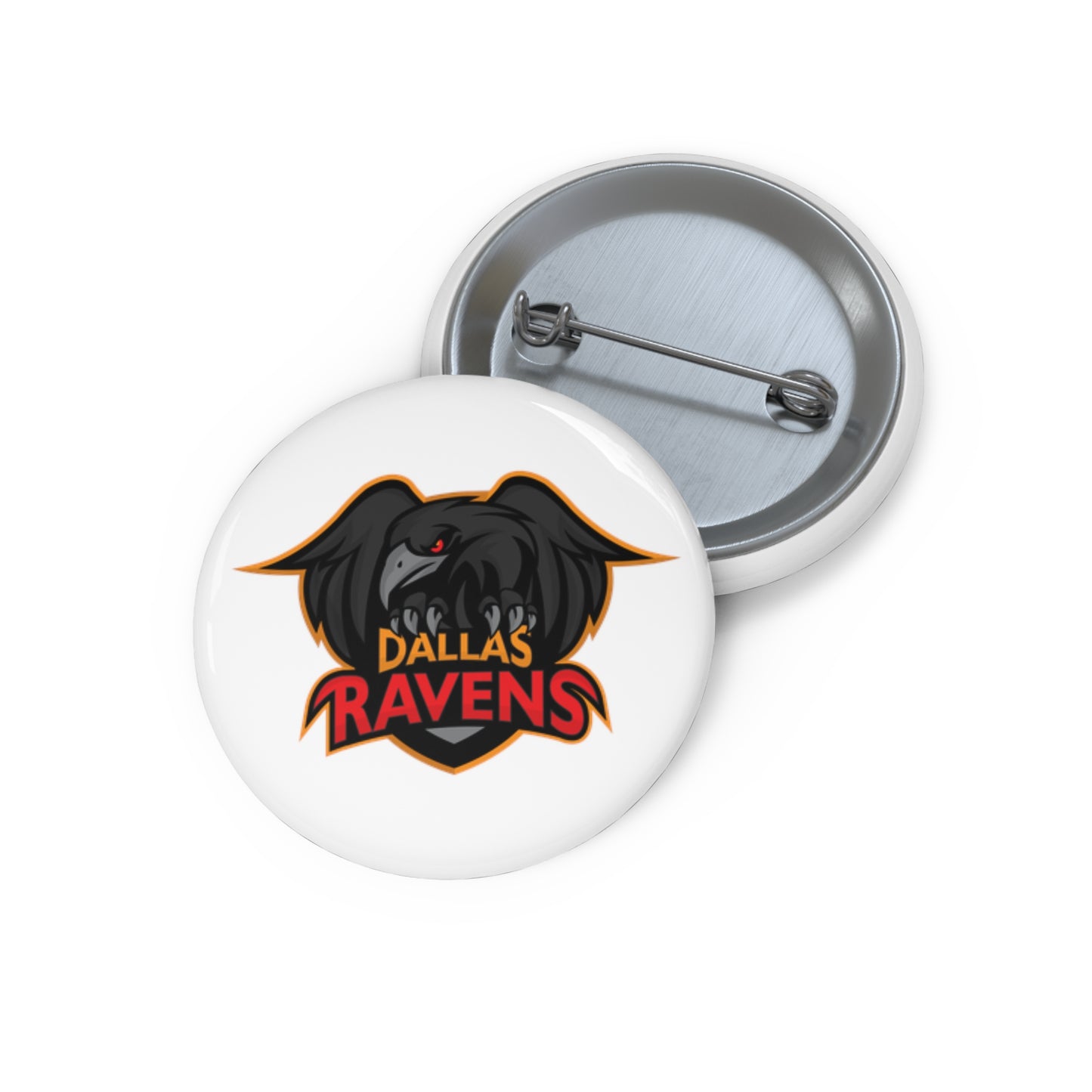 Dallas Ravens Custom Pin Buttons