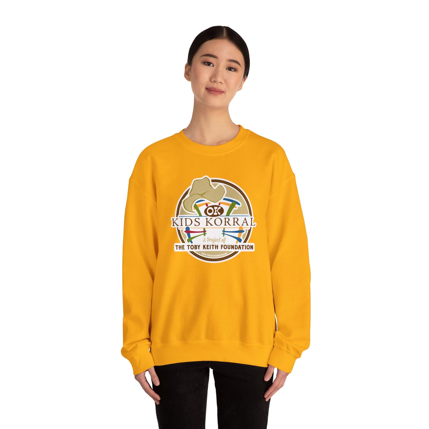 OK Kids Korral, Drone Race to FundRaise™ Unisex Heavy Blend™ Crewneck Sweatshirt