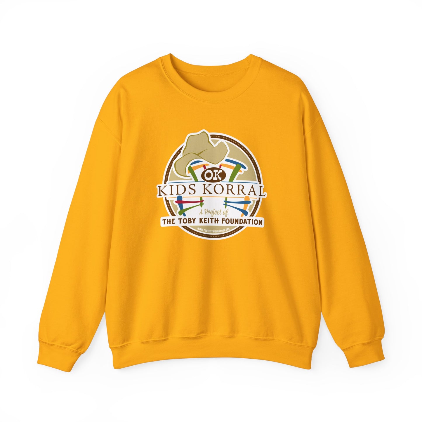 OK Kids Korral, Drone Race to FundRaise™ Unisex Heavy Blend™ Crewneck Sweatshirt