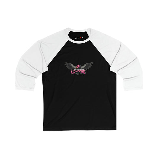 San Francisco Condors Unisex 3\4 Sleeve Baseball Tee