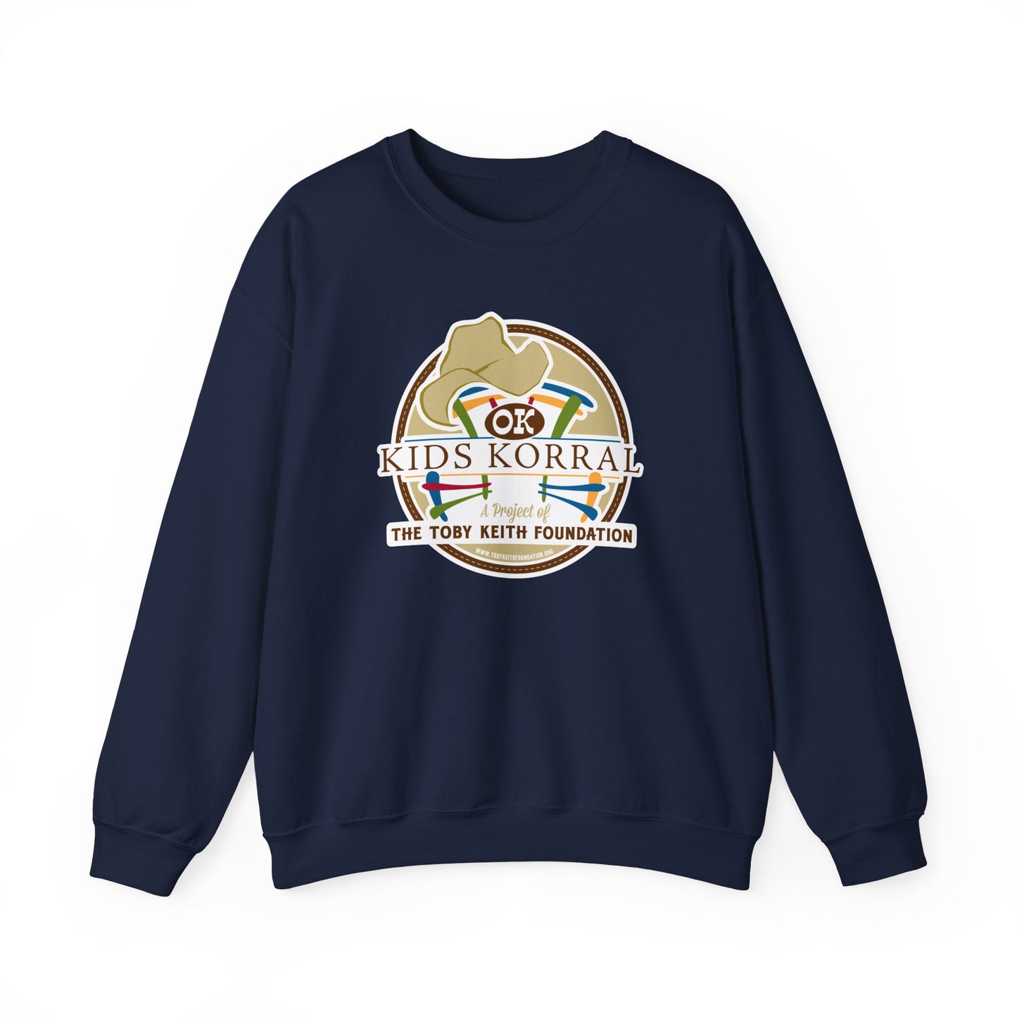 OK Kids Korral, Drone Race to FundRaise™ Unisex Heavy Blend™ Crewneck Sweatshirt