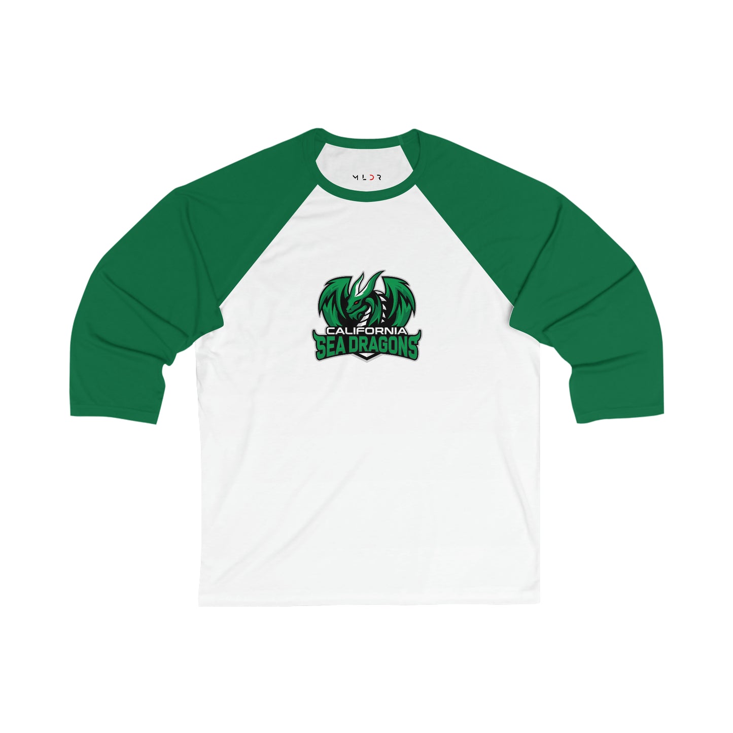 California Sea Dragons Unisex 3\4 Sleeve Baseball Tee