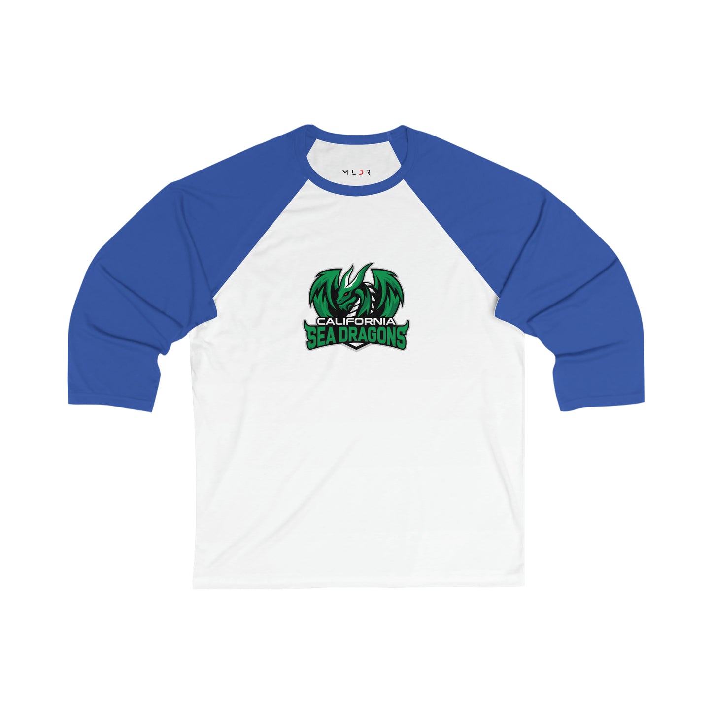 California Sea Dragons Unisex 3\4 Sleeve Baseball Tee