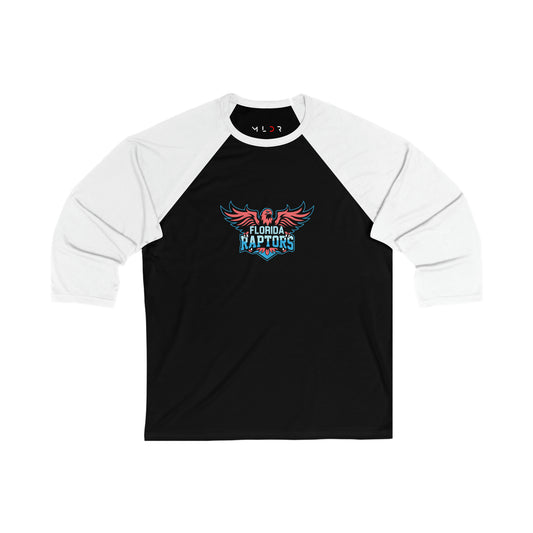 Florida Raptors Unisex 3\4 Sleeve Baseball Tee